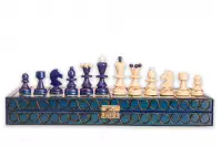 SZACHY PEREŁKA MAŁA z wkładką, kolor niebieski